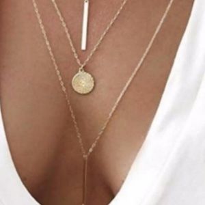 Gold tone for layered necklace.